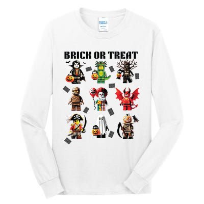 Building Bricks Halloween Brick Or Treat Costume Monsters Tall Long Sleeve T-Shirt