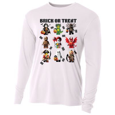 Building Bricks Halloween Brick Or Treat Costume Monsters Cooling Performance Long Sleeve Crew