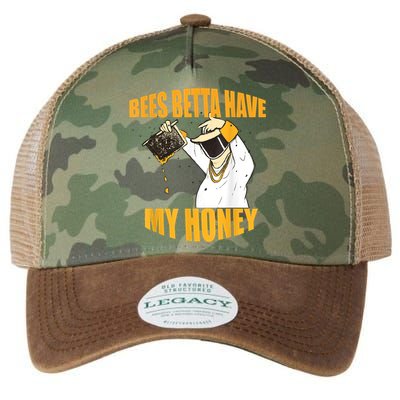 BEES BETTA HAVE MY HONEY For Beekeepers And Honey Fans Legacy Tie Dye Trucker Hat