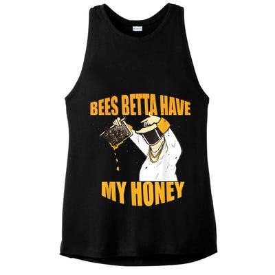 BEES BETTA HAVE MY HONEY For Beekeepers And Honey Fans Ladies PosiCharge Tri-Blend Wicking Tank