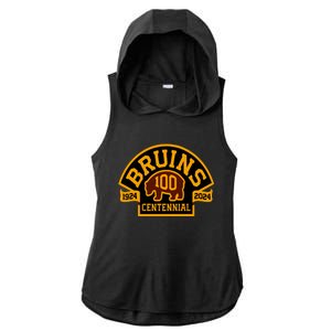 B.O.S.T.O.N B.R.U.I.N.S Hockey Season 2024 Ladies PosiCharge Tri-Blend Wicking Draft Hoodie Tank