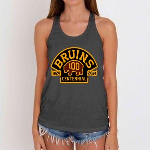 B.O.S.T.O.N B.R.U.I.N.S Hockey Season 2024 Women's Knotted Racerback Tank