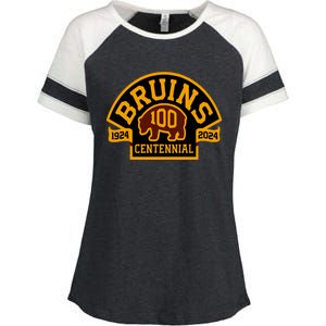 B.O.S.T.O.N B.R.U.I.N.S Hockey Season 2024 Enza Ladies Jersey Colorblock Tee