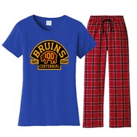 B.O.S.T.O.N B.R.U.I.N.S Hockey Season 2024 Women's Flannel Pajama Set