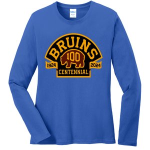 B.O.S.T.O.N B.R.U.I.N.S Hockey Season 2024 Ladies Long Sleeve Shirt