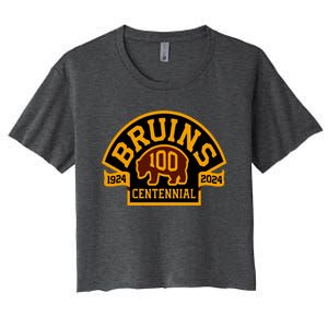 B.O.S.T.O.N B.R.U.I.N.S Hockey Season 2024 Women's Crop Top Tee