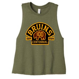 B.O.S.T.O.N B.R.U.I.N.S Hockey Season 2024 Women's Racerback Cropped Tank