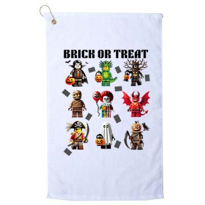 Building Bricks Halloween Brick Or Treat Costume Monsters Platinum Collection Golf Towel