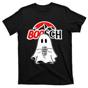 Boosch Beer Halloween Funny Ghost Drinking Beer T-Shirt