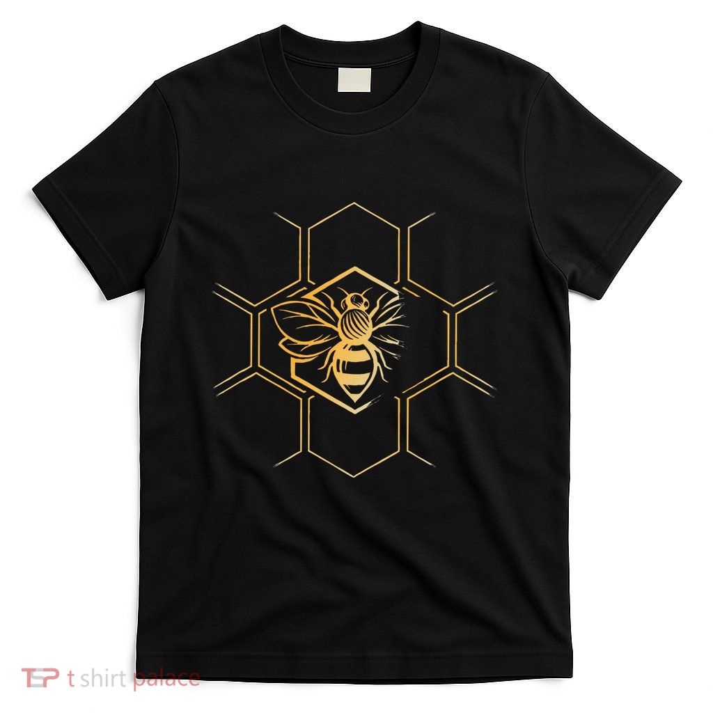Beekeeper Beekeeping Honeycomb Love For Bees T-Shirt