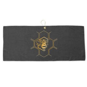 Beekeeper Beekeeping Honeycomb Love For Bees Large Microfiber Waffle Golf Towel