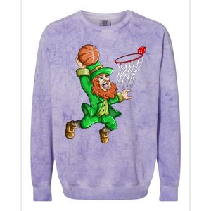 Basketball Basketball Hoop Basketball Fan Gift Colorblast Crewneck Sweatshirt