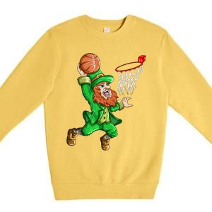 Basketball Basketball Hoop Basketball Fan Gift Premium Crewneck Sweatshirt