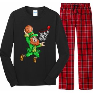 Basketball Basketball Hoop Basketball Fan Gift Long Sleeve Pajama Set