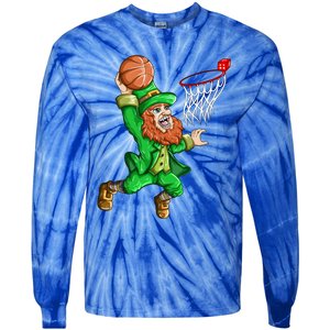 Basketball Basketball Hoop Basketball Fan Gift Tie-Dye Long Sleeve Shirt