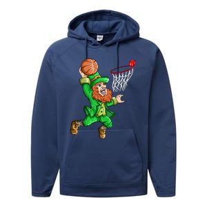 Basketball Basketball Hoop Basketball Fan Gift Performance Fleece Hoodie