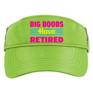 Big Boobs Have Retired Funny Breast Reduction Adult Drive Performance Visor