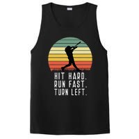 Baseball Batter Homerun Hit Hard Run Fast Turn Left Vintage PosiCharge Competitor Tank