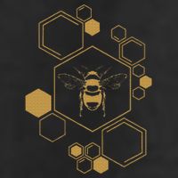 Bee Beekeeping Honeycomb Honey Beekeeper Bee 7 Panel Mesh Trucker Snapback Hat
