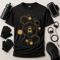 Bee Beekeeping Honeycomb Honey Beekeeper Bee Cooling Performance Crew T-Shirt