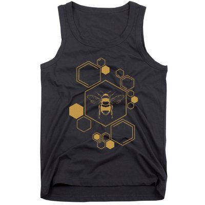 Bee Beekeeping Honeycomb Honey Beekeeper Bee Tank Top