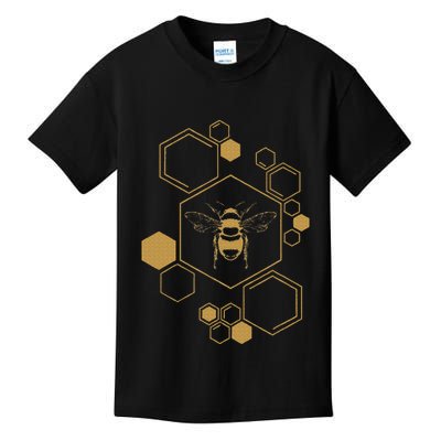 Bee Beekeeping Honeycomb Honey Beekeeper Bee Kids T-Shirt