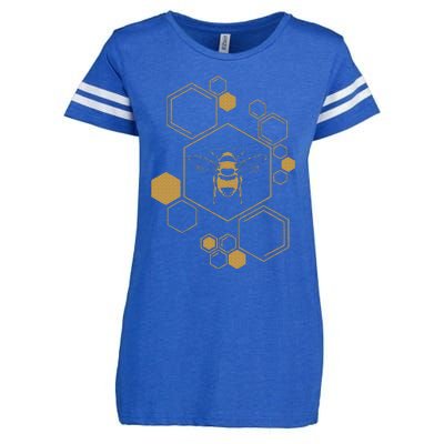 Bee Beekeeping Honeycomb Honey Beekeeper Bee Enza Ladies Jersey Football T-Shirt