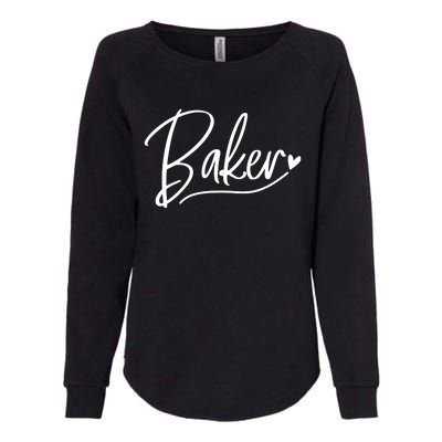 Baker Baking Heart Gift Womens California Wash Sweatshirt