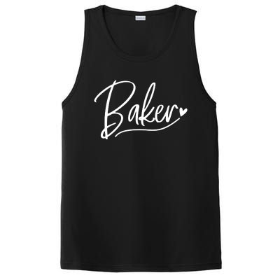 Baker Baking Heart Gift PosiCharge Competitor Tank