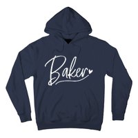 Baker Baking Heart Gift Hoodie