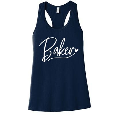 Baker Baking Heart Gift Women's Racerback Tank