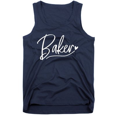 Baker Baking Heart Gift Tank Top