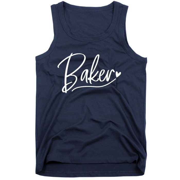 Baker Baking Heart Gift Tank Top