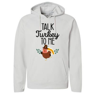 Birthday Black History Month Talk Turkey To Me Gift Performance Fleece Hoodie