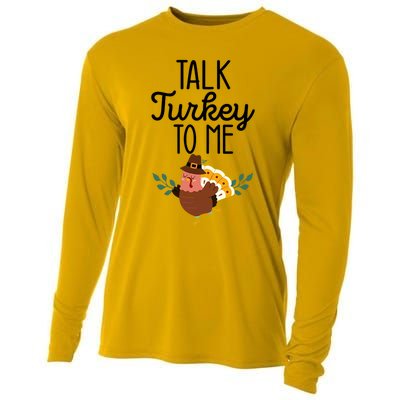 Birthday Black History Month Talk Turkey To Me Gift Cooling Performance Long Sleeve Crew