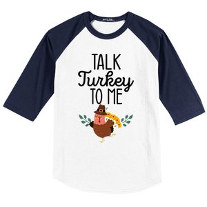 Birthday Black History Month Talk Turkey To Me Gift Baseball Sleeve Shirt