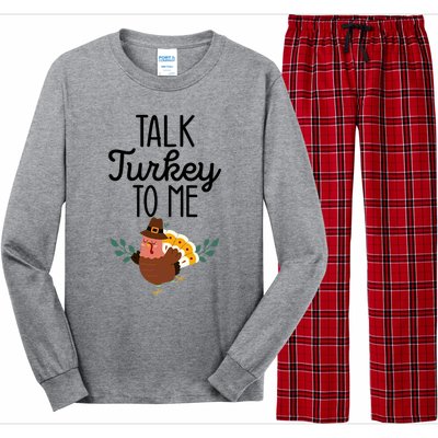 Birthday Black History Month Talk Turkey To Me Gift Long Sleeve Pajama Set