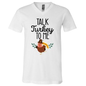 Birthday Black History Month Talk Turkey To Me Gift V-Neck T-Shirt