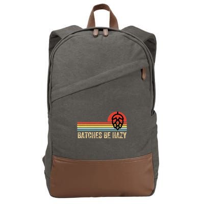 Batches Be Hazy Ipa Craft Beer For Wo Vintage Cotton Canvas Backpack