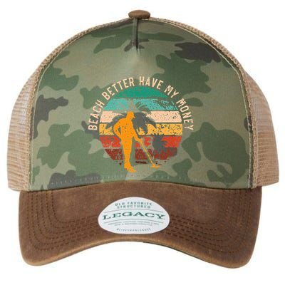Beach Better Have My Money Beachcombing Beachcomber Legacy Tie Dye Trucker Hat