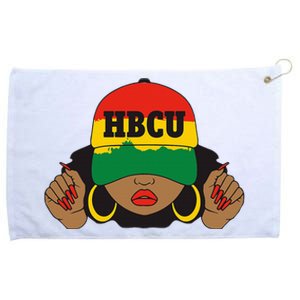 Beautiful Black Hbcu Student In Hat Grommeted Golf Towel