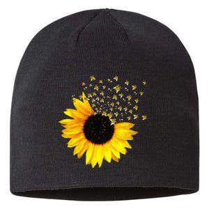 Bumble Bee. Honey Bees. Bee Lover. Sunflower. Yellow Flowers Sustainable Beanie