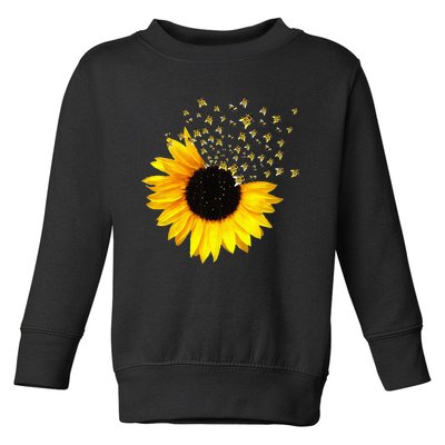 Bumble Bee. Honey Bees. Bee Lover. Sunflower. Yellow Flowers Toddler Sweatshirt