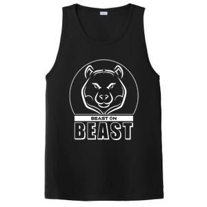 Beast Bear Head Gym Fitness Training Workout Bodybuilding Funny Gift PosiCharge Competitor Tank