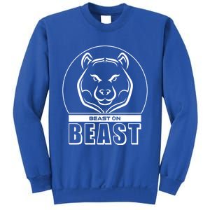 Beast Bear Head Gym Fitness Training Workout Bodybuilding Funny Gift Sweatshirt