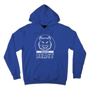 Beast Bear Head Gym Fitness Training Workout Bodybuilding Funny Gift Tall Hoodie