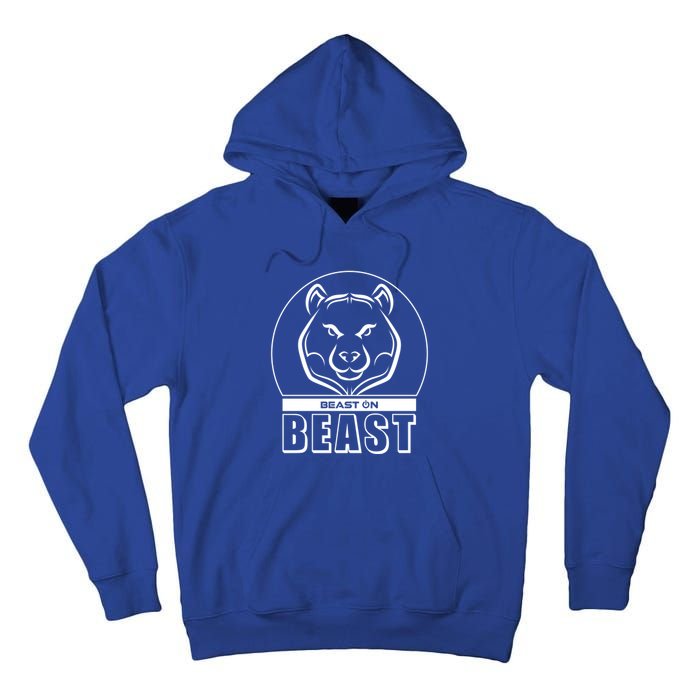 Beast Bear Head Gym Fitness Training Workout Bodybuilding Funny Gift Tall Hoodie