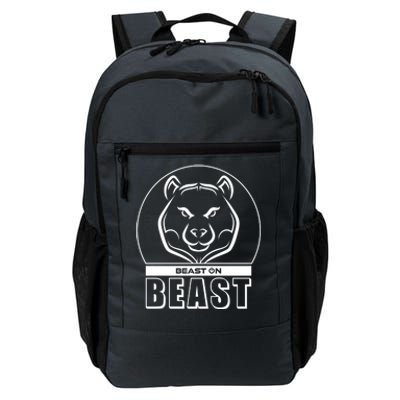 Beast Bear Head Gym Fitness Training Workout Bodybuilding Funny Gift Daily Commute Backpack