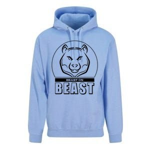 Beast Bear Head Gym Fitness Training Workout Bodybuilding Funny Gift Unisex Surf Hoodie