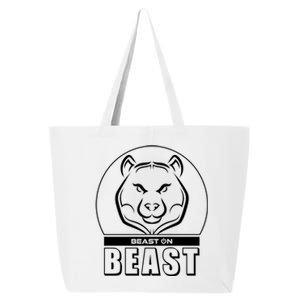 Beast Bear Head Gym Fitness Training Workout Bodybuilding Funny Gift 25L Jumbo Tote